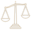 Весы правосудия, знак VERDICT